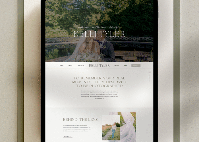 Custom Website Design for Showit