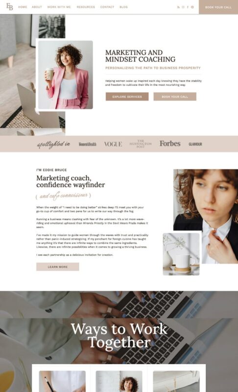 Lumen Showit Template