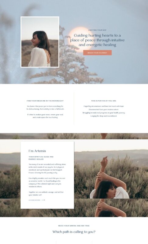 Moon Folk Showit Template